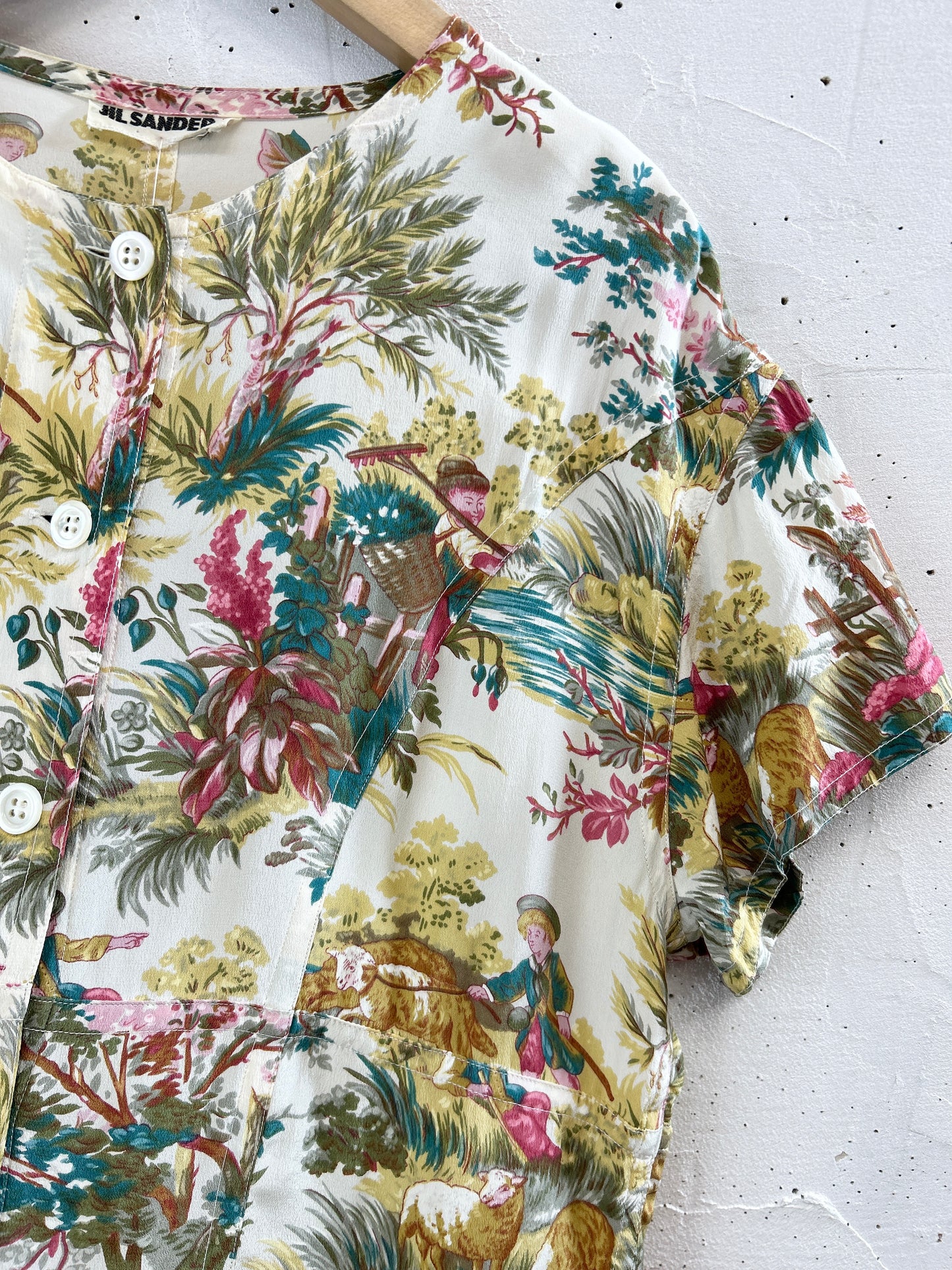 Vintage Silk Shirt 〜JIL SANDER〜 [B31609]