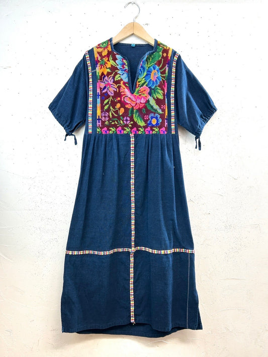 Vintage Guatemala Embroidery Dress[E32376]