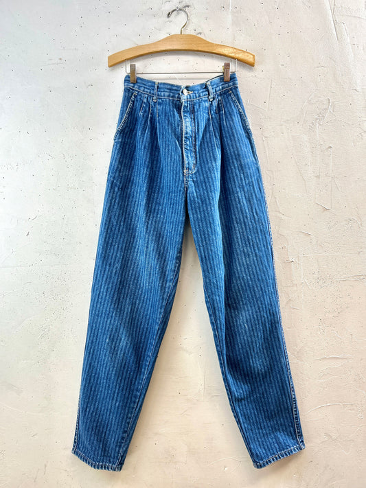 Vintage Denim Stripe Pants  [K30741]