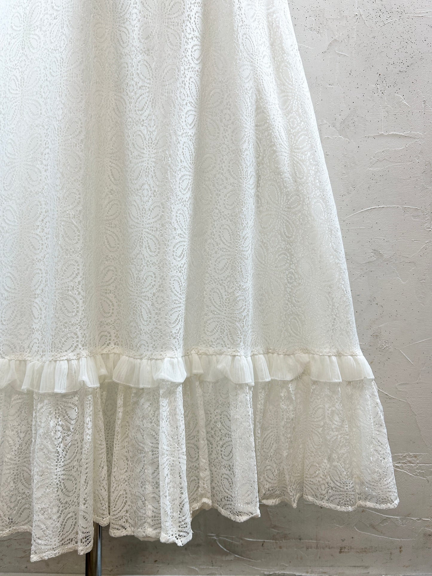 Vintage White Lace Dress [K30815]