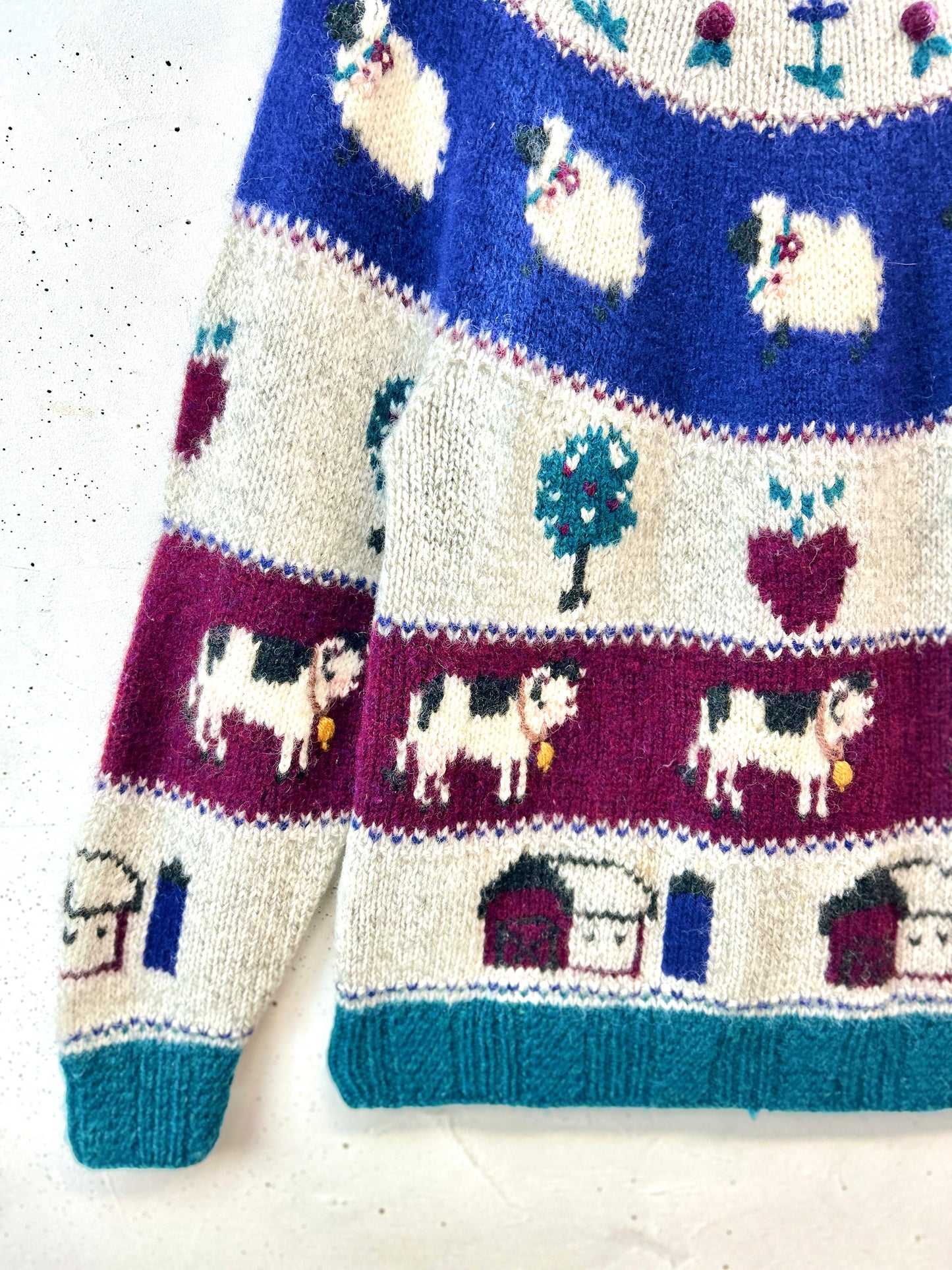 Vintage Knit Sweater 〜Wool rich〜［K30778]