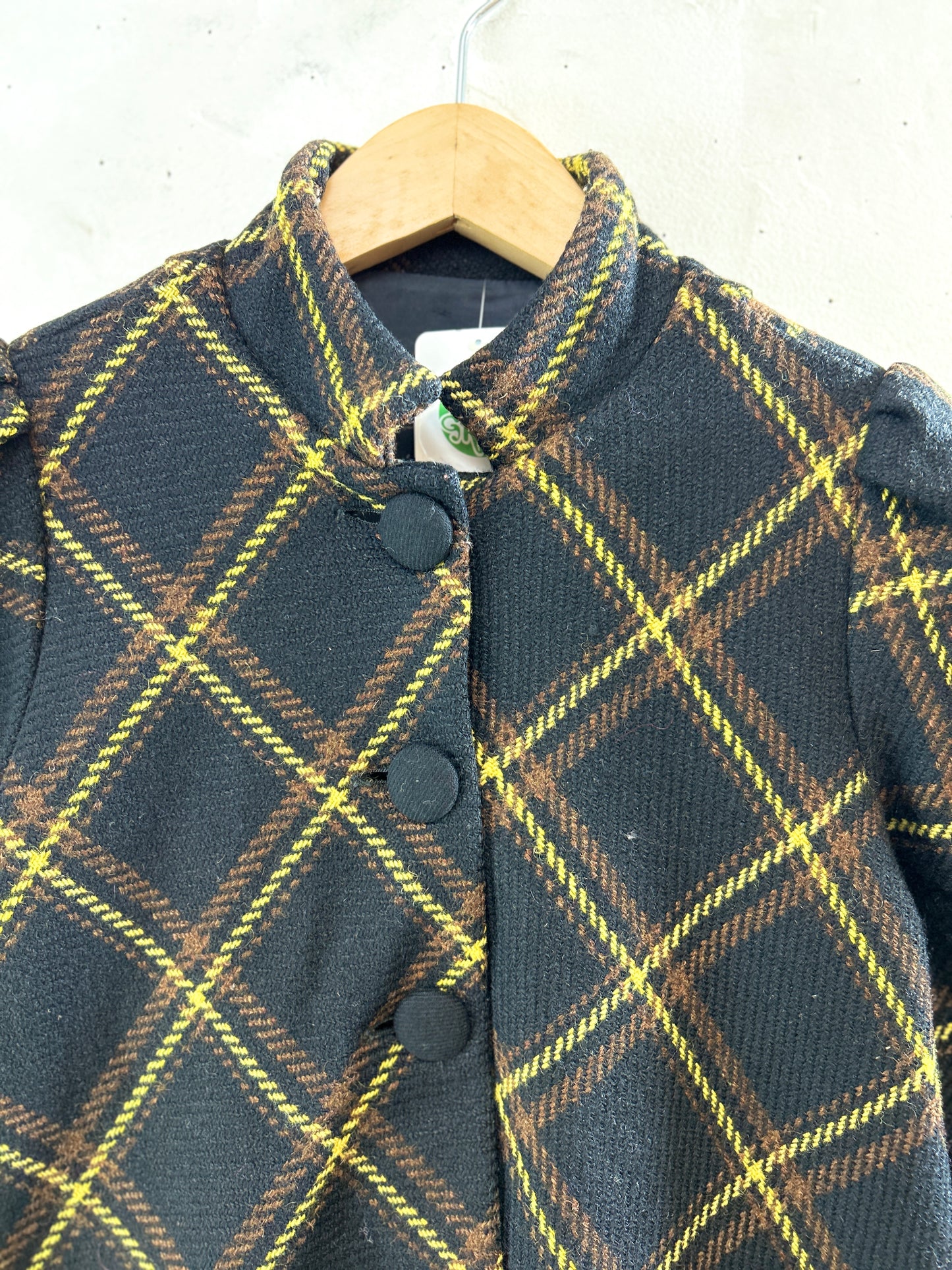 Vintage Plaid Coat  [L30964]