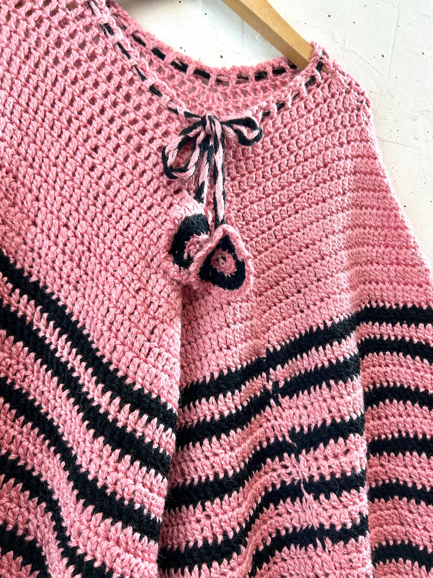 Vintage Knit Poncho [K30884]