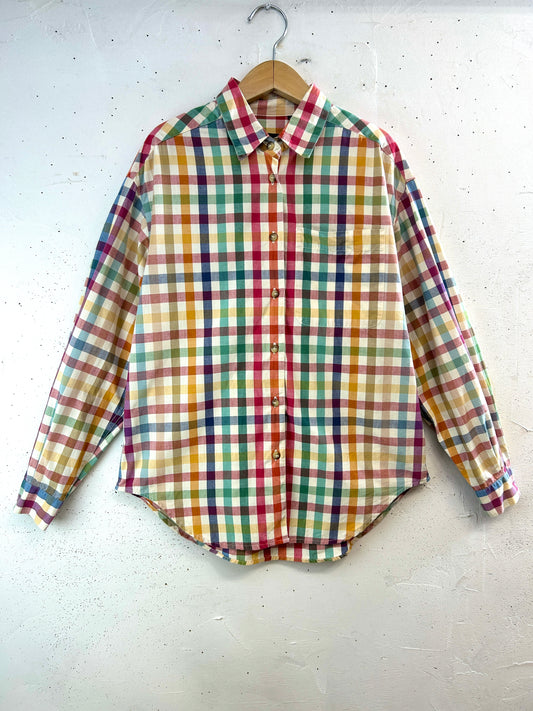 Vintage  Plaid Shirt  〜Lizsport〜[E32429]
