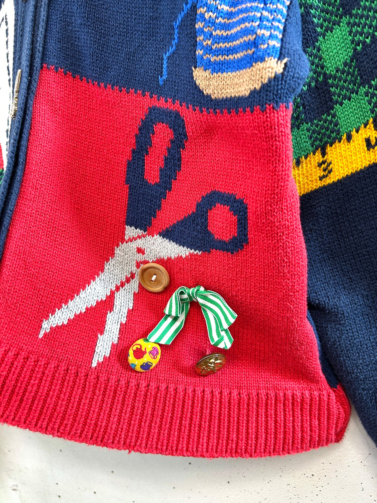 Vintage Knit Cardigan MADE IN USA [L31072]