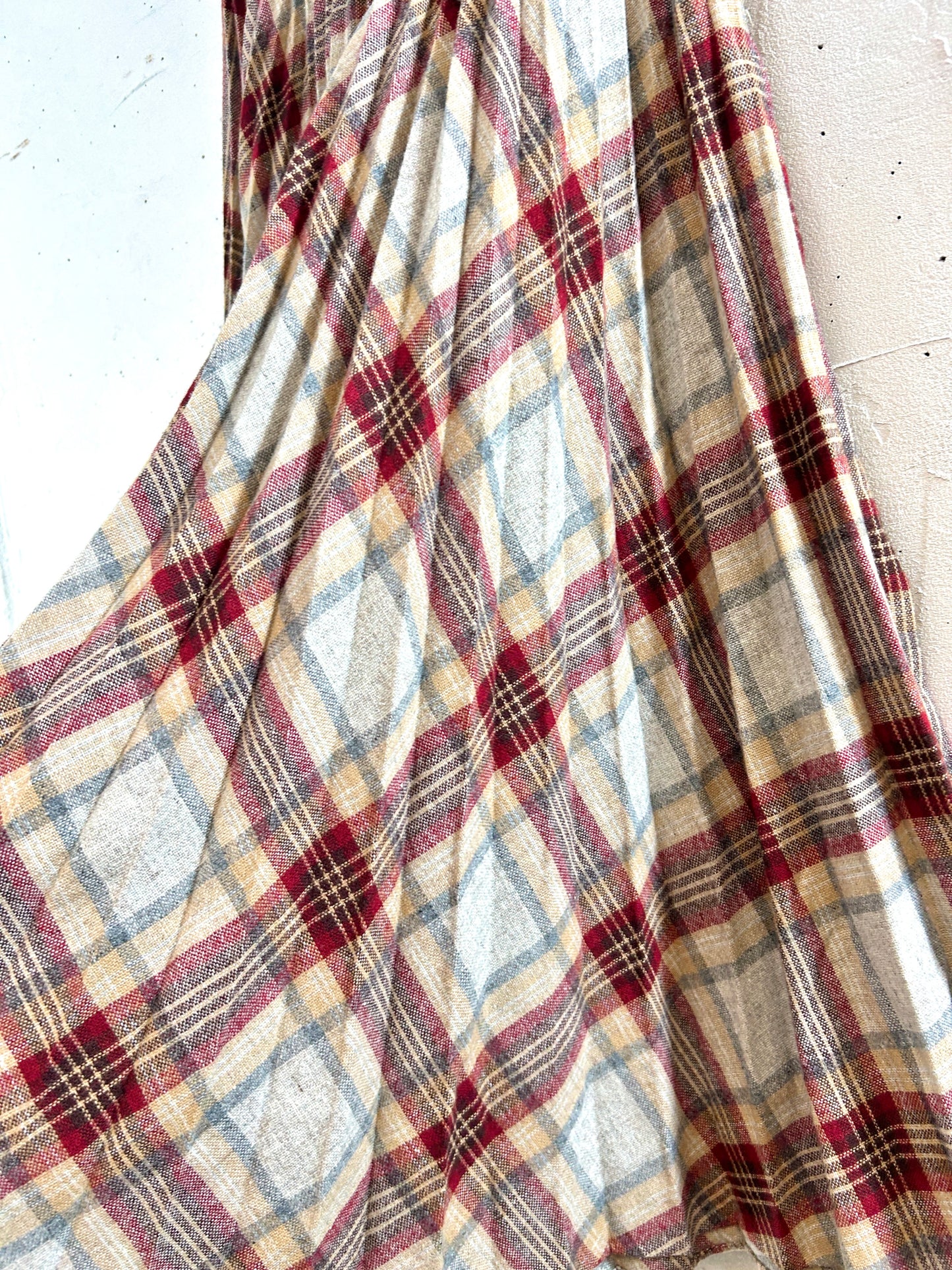 Vintage Wool Pleats Skirt [J30517]