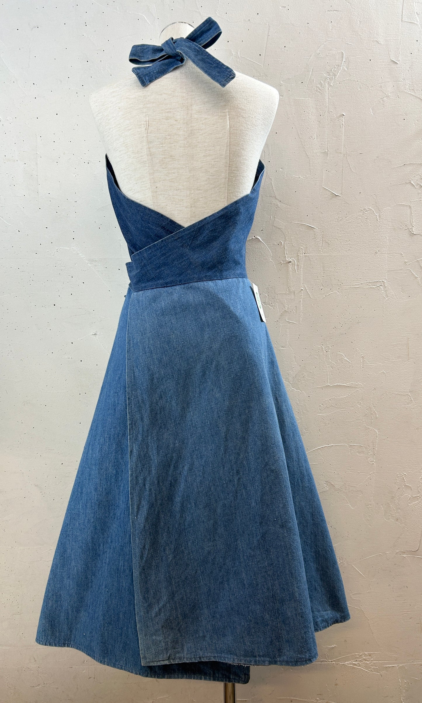 Vintage Dress '70s Denim [H30837]