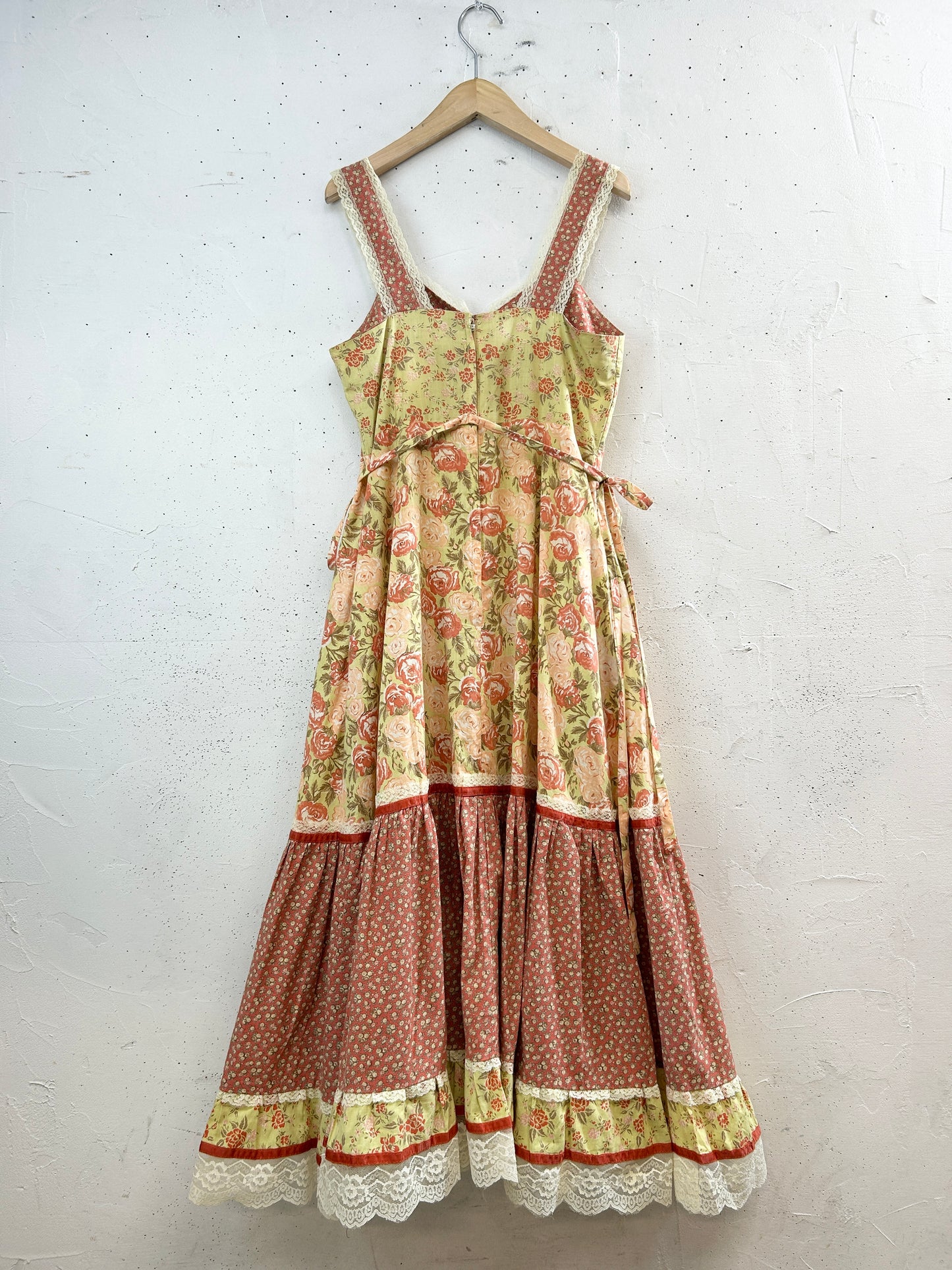 '70s Vintage Dress 〜Homespun〜 [G32910]