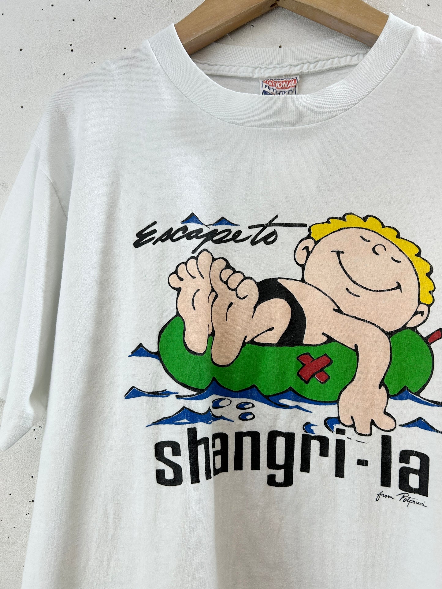 Vintage T SHIRT Shangri La  [H30794]
