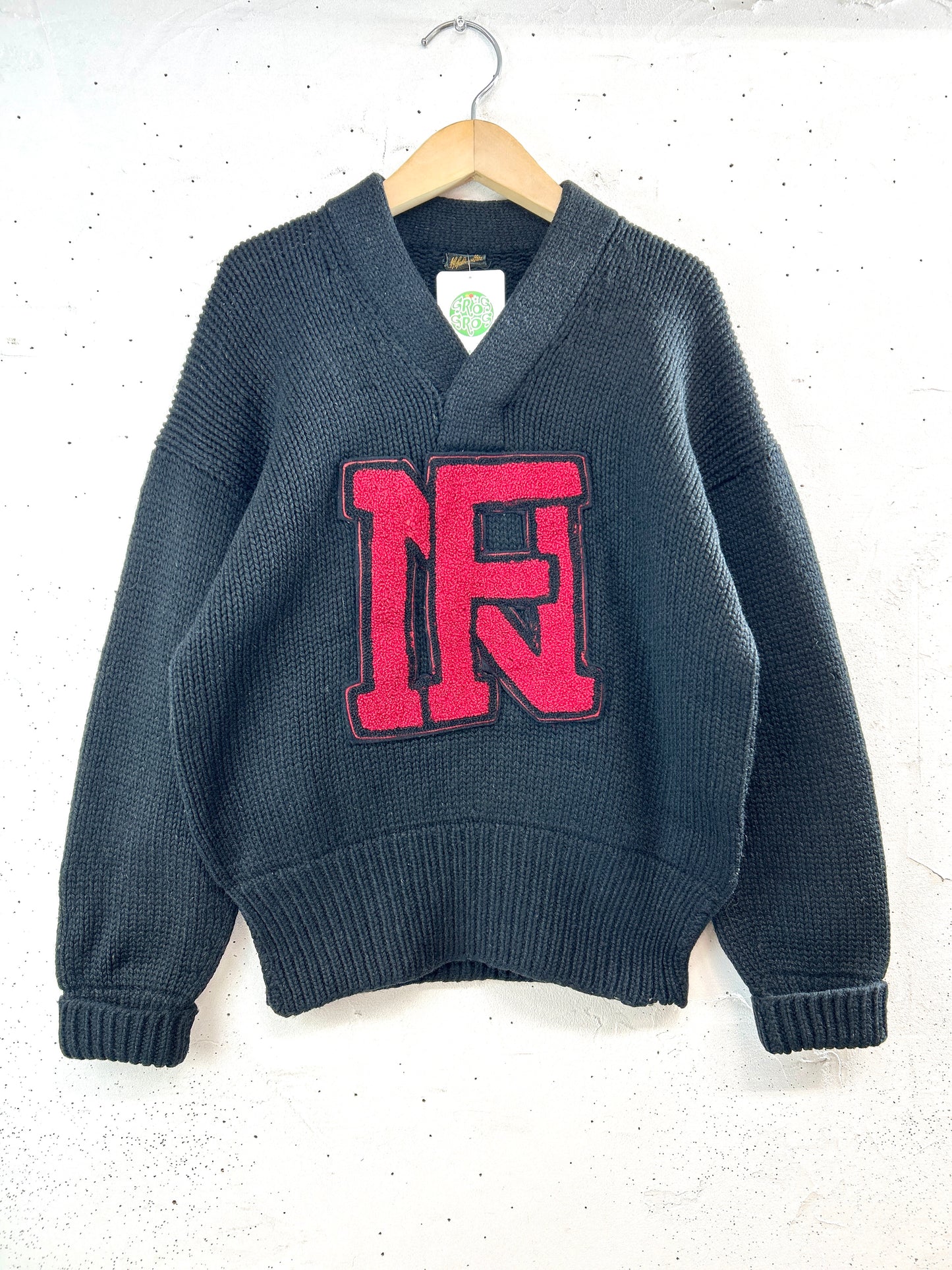 '50sVintage Lettered Knit Sweater[A31357]