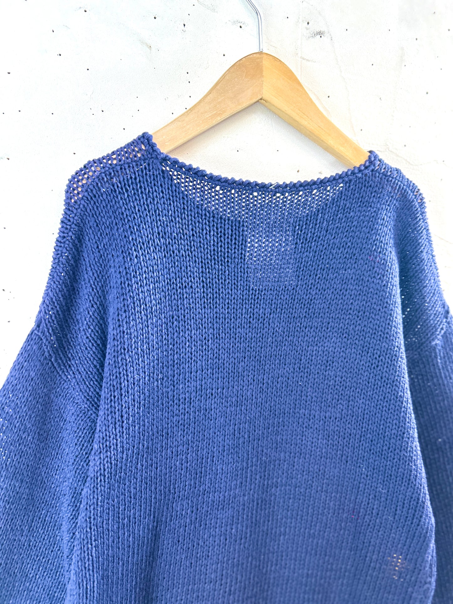 Vintage Cotton Hand Knit Sweater [J30667]