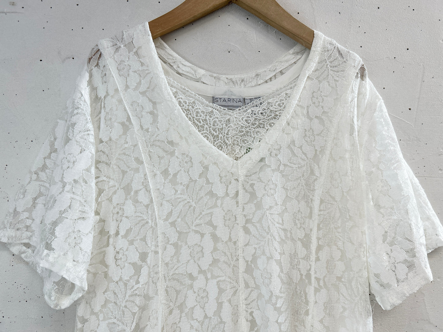 Vintage Lace Dress MADE IN INDIA [C31825]