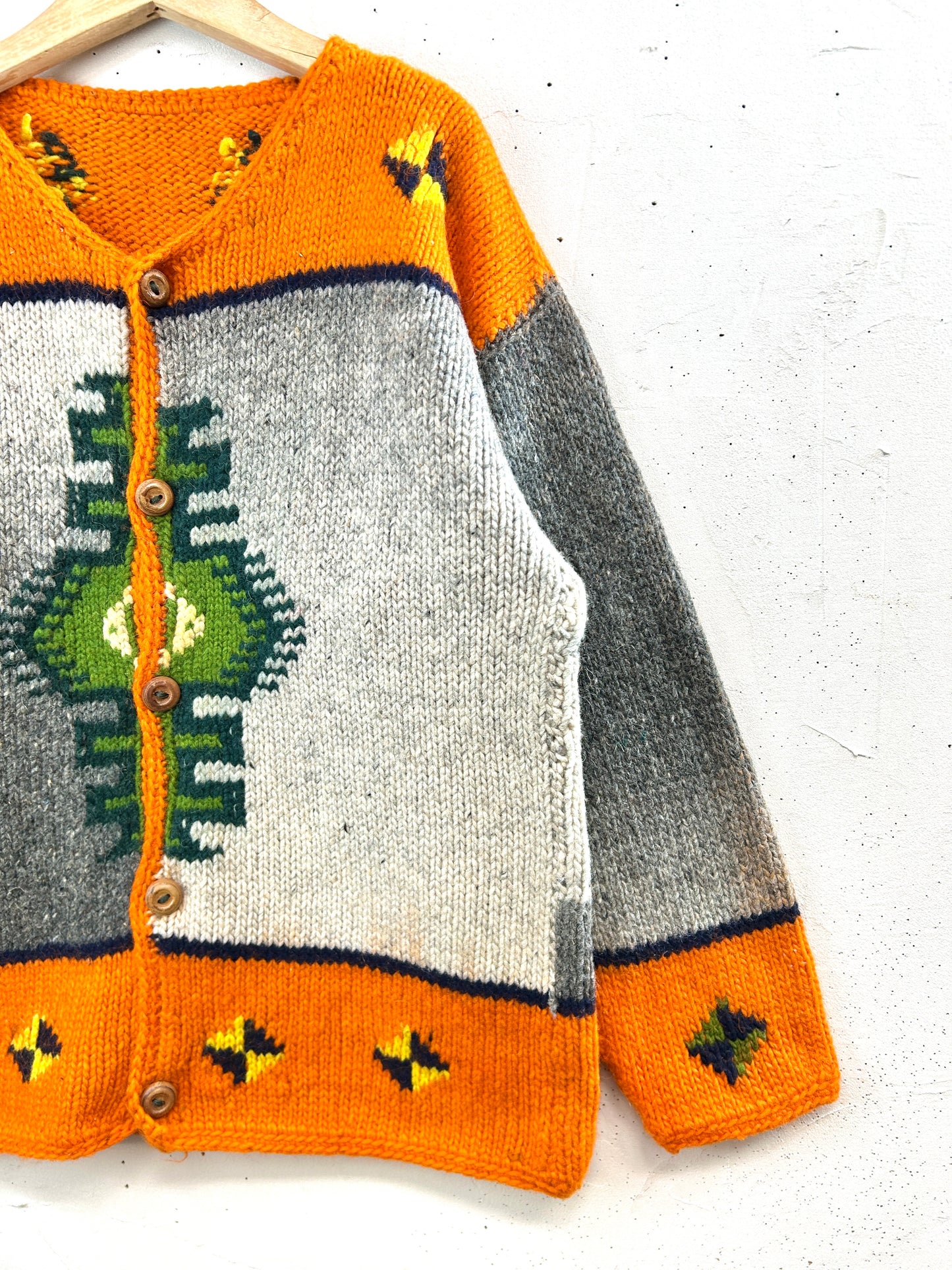 Vintage Hand Knit Cardigan [L31061]