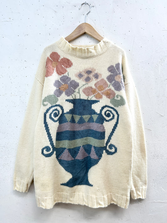 Vintage Knit Sweater 〜Villeger〜 [L31125]