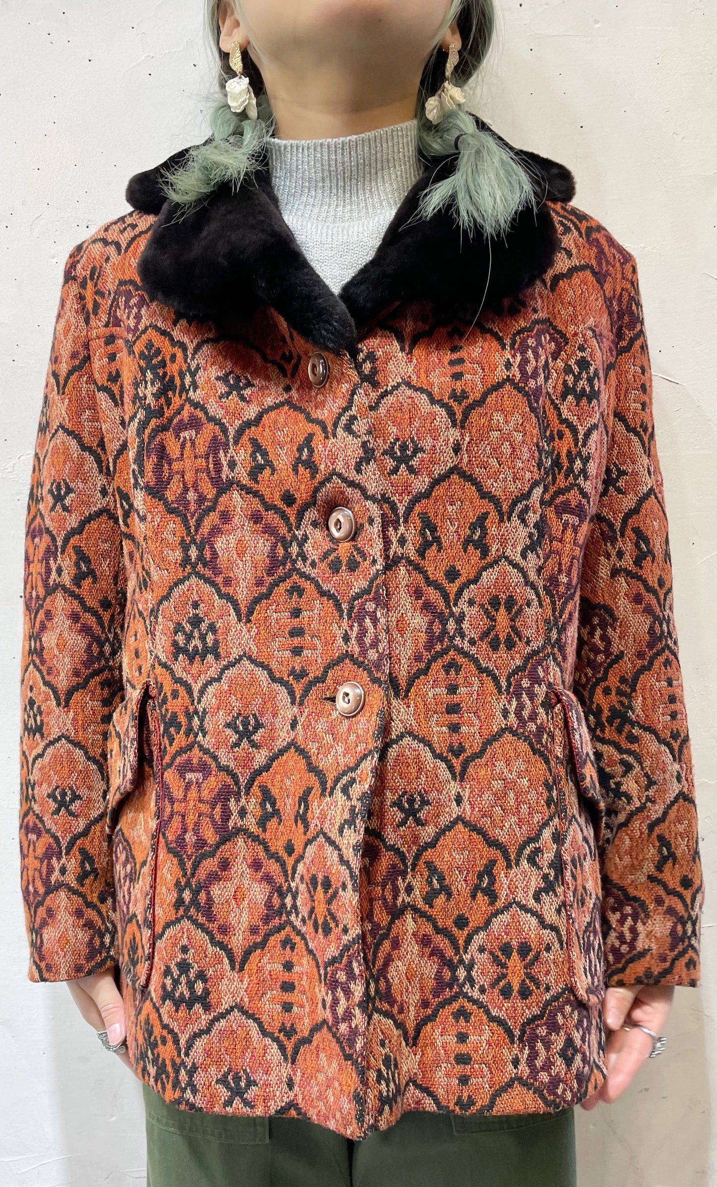 ’60s-’70s Special Vintage Gobelin Coat [A25904]