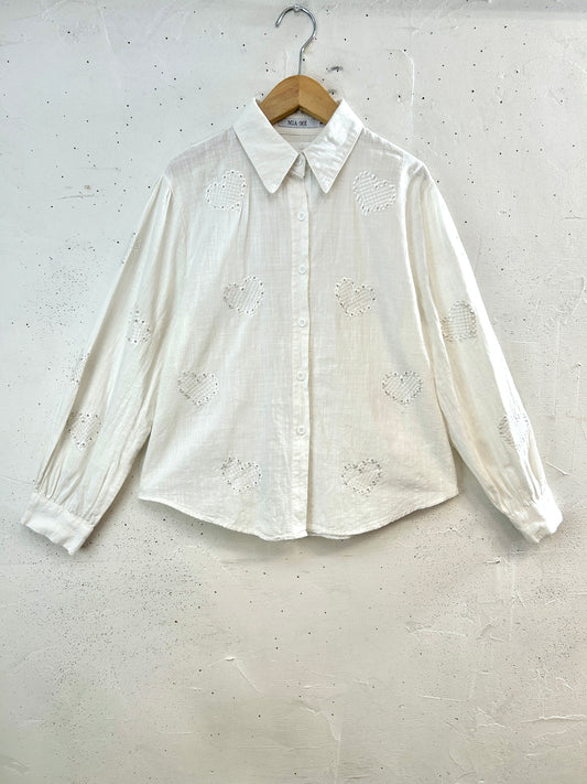 Vintage White Blouse  [H33535]