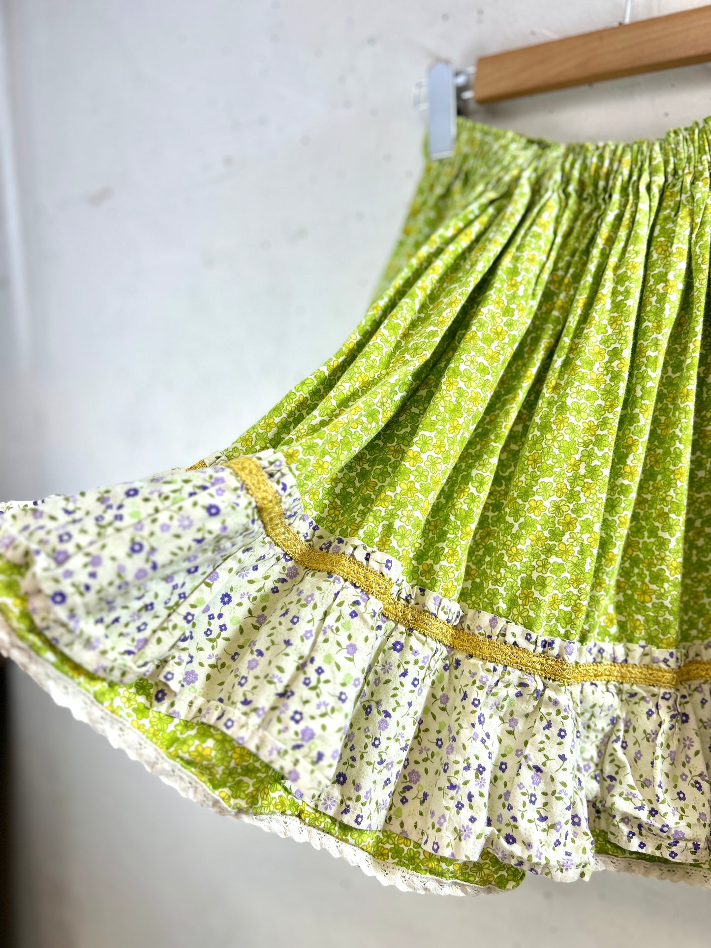 '70sVintage Tiered Skirt  [H30823]