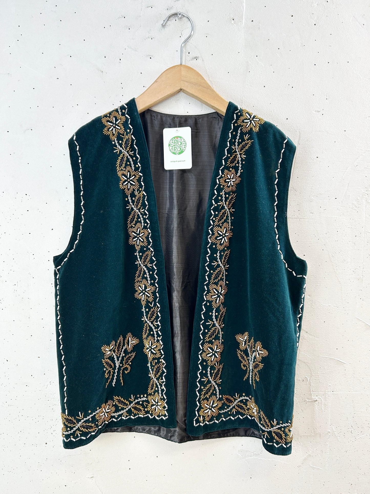 Vintage Velour Vest [J30446]