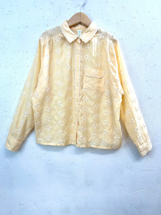 Vintage Cutwork Blouse [E32486]
