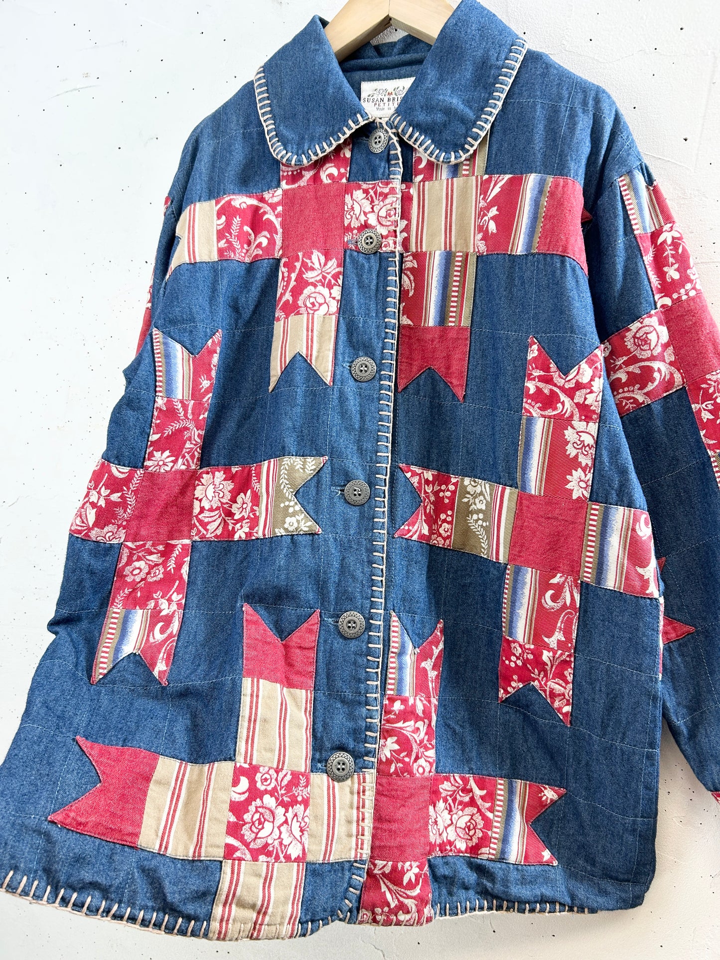 Vintage Denim Patch Jacket 〜Susan Bristol〜 [I30233]
