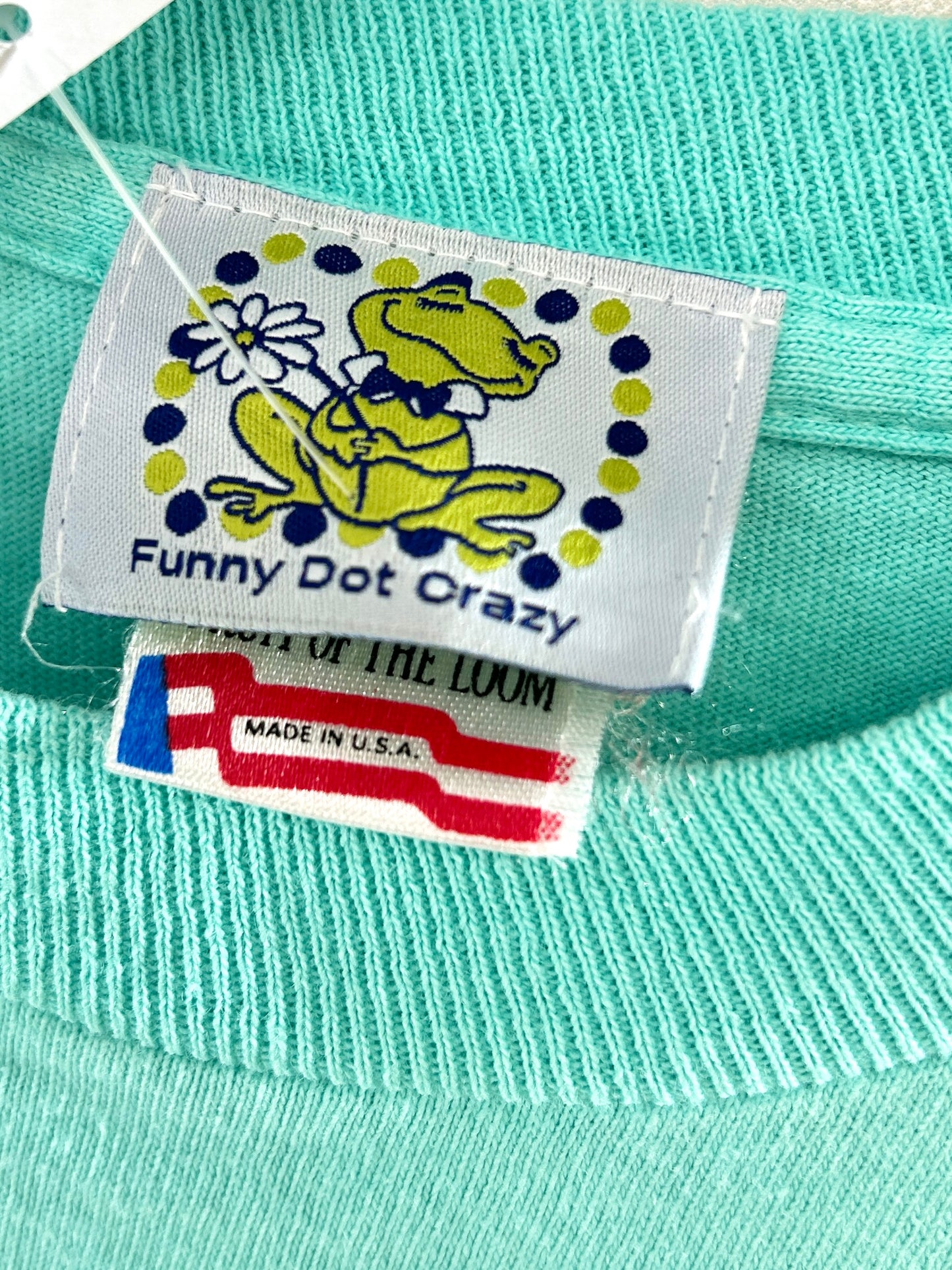 Vintage T Shirt 〜Funny dot CRAZY〜 [E32399]