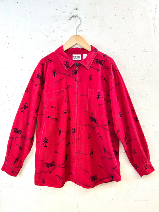 Vintage CHICO'S  Corduroy Shirt [H30962]
