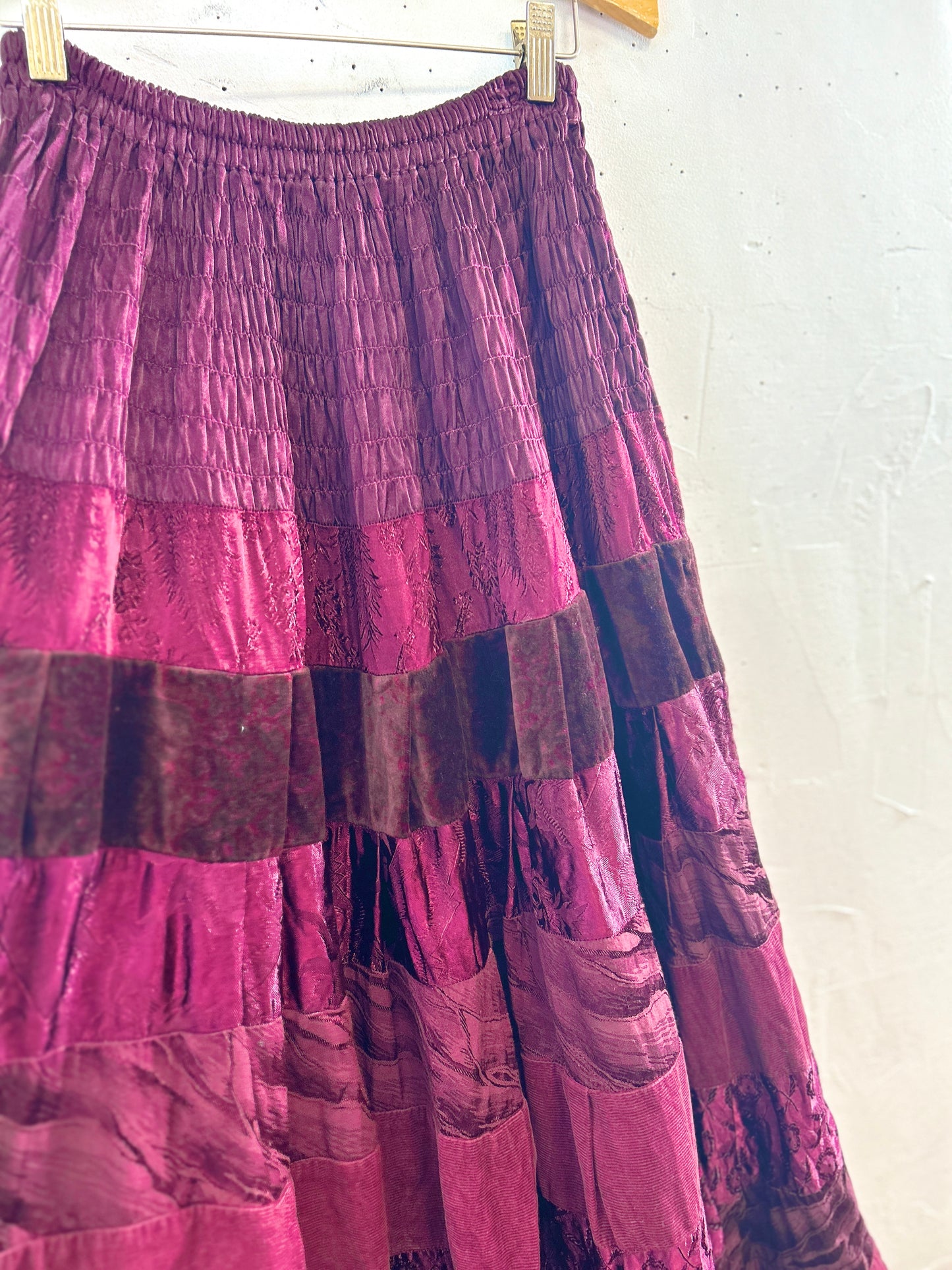Vintage Tired Skirt Made in Poland [A31251]