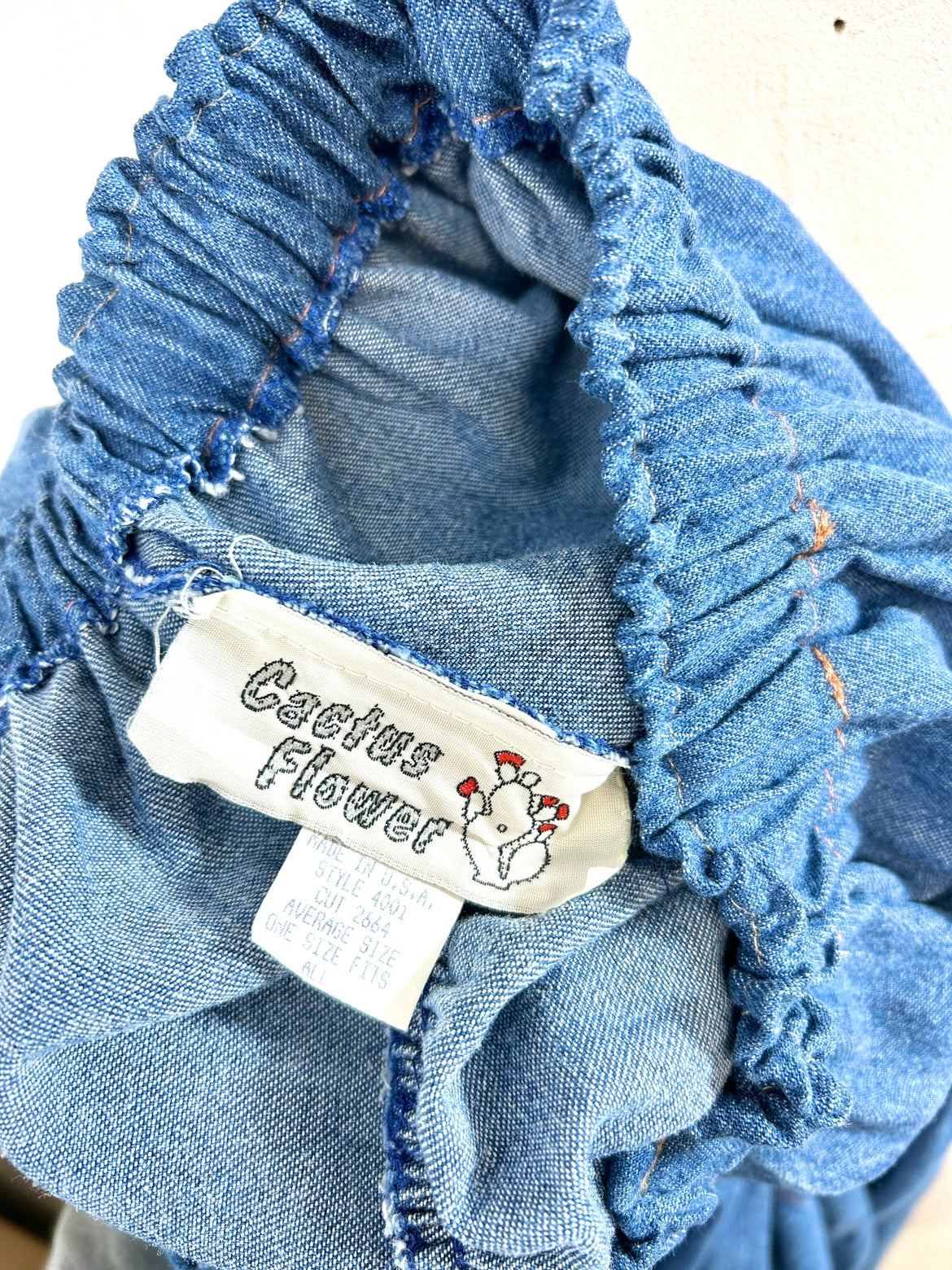 Vintage Denim Tiered Skirt 〜Made in USA〜 [C31901]