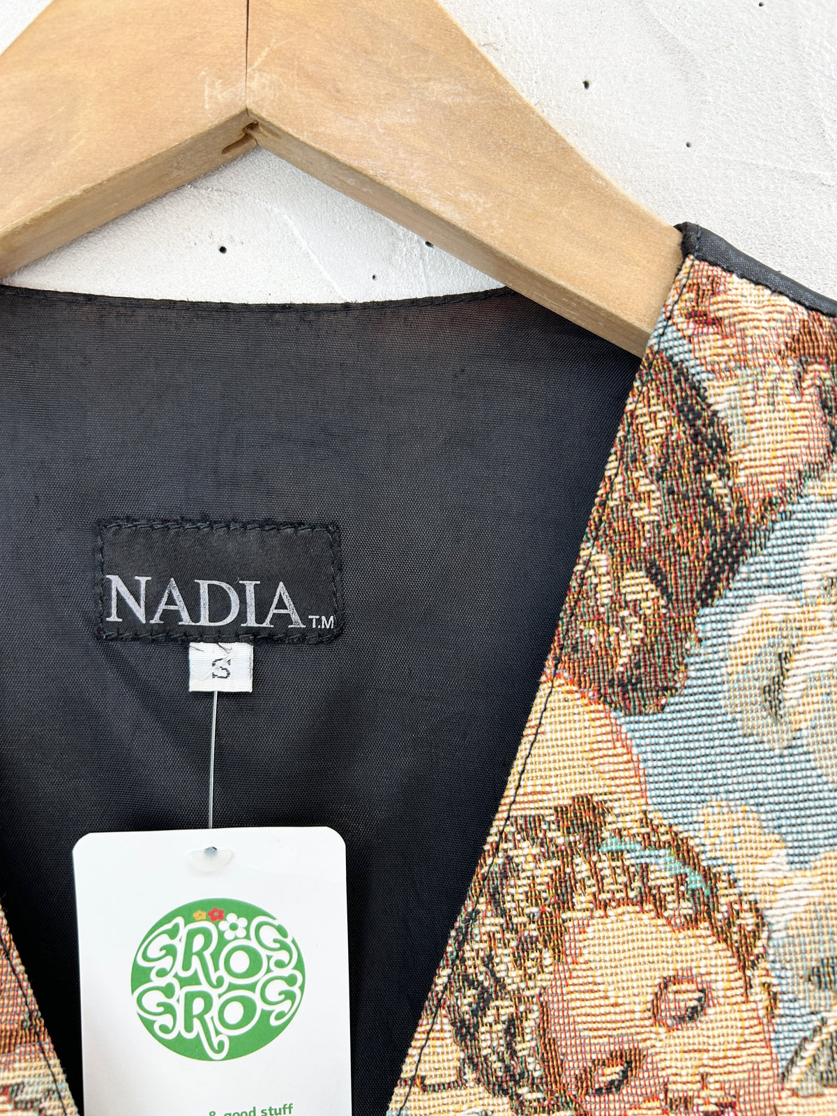Vintage Gobelin Vest 〜MADE IN USA〜 [J34272]