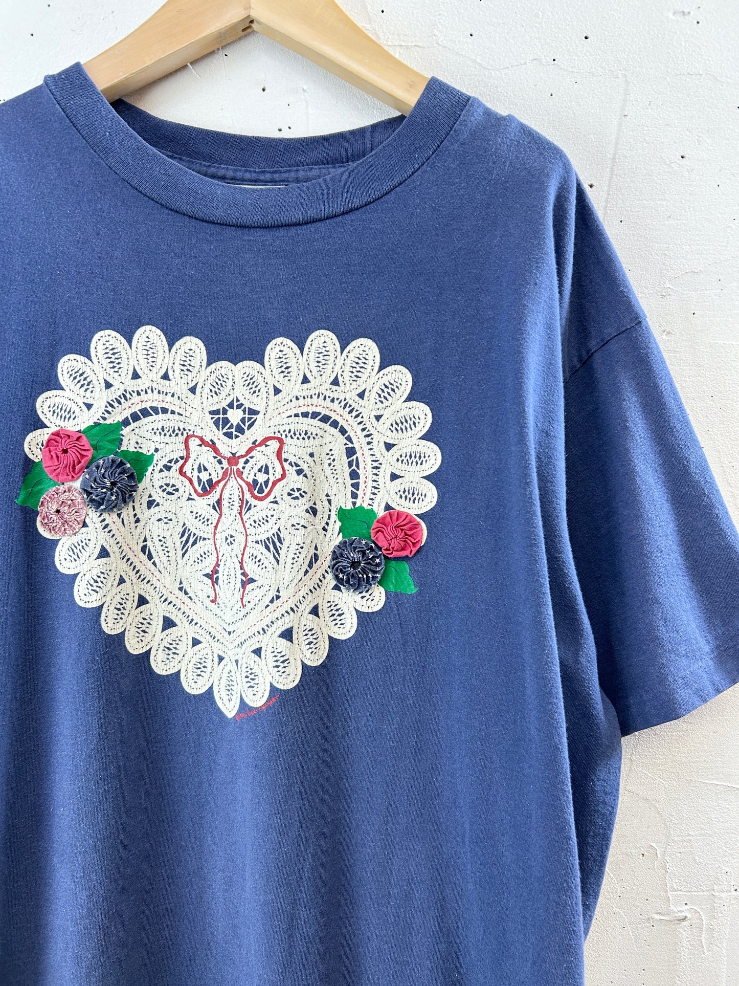 Vintage T SHIRT Yo Yo quilt [H30800]