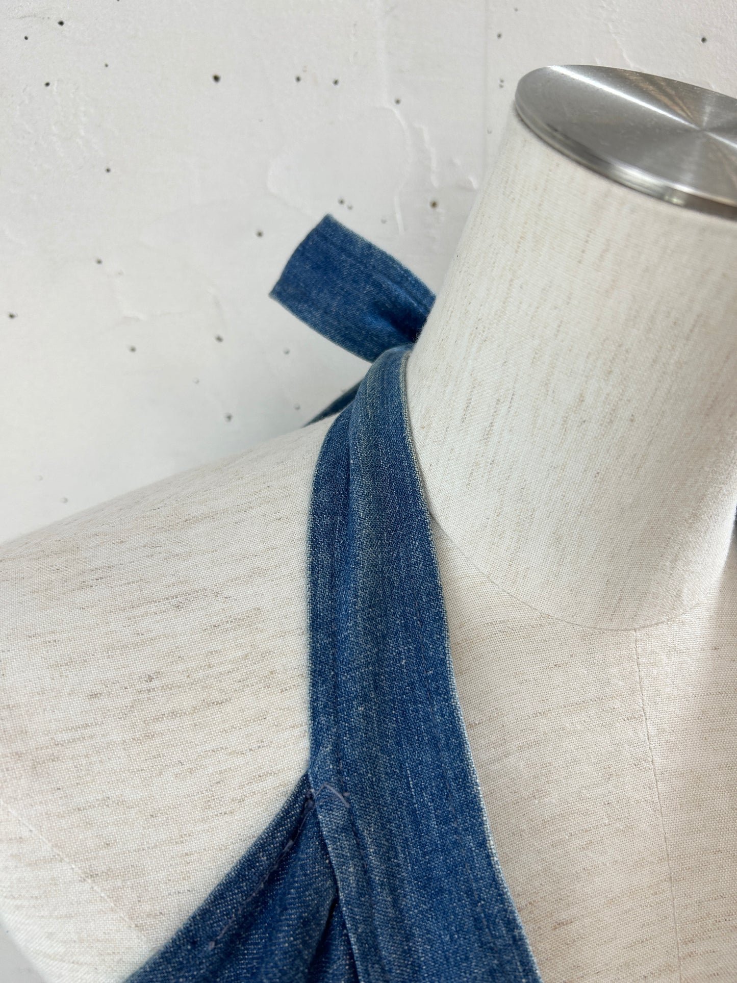 Vintage Dress '70s Denim [H30837]