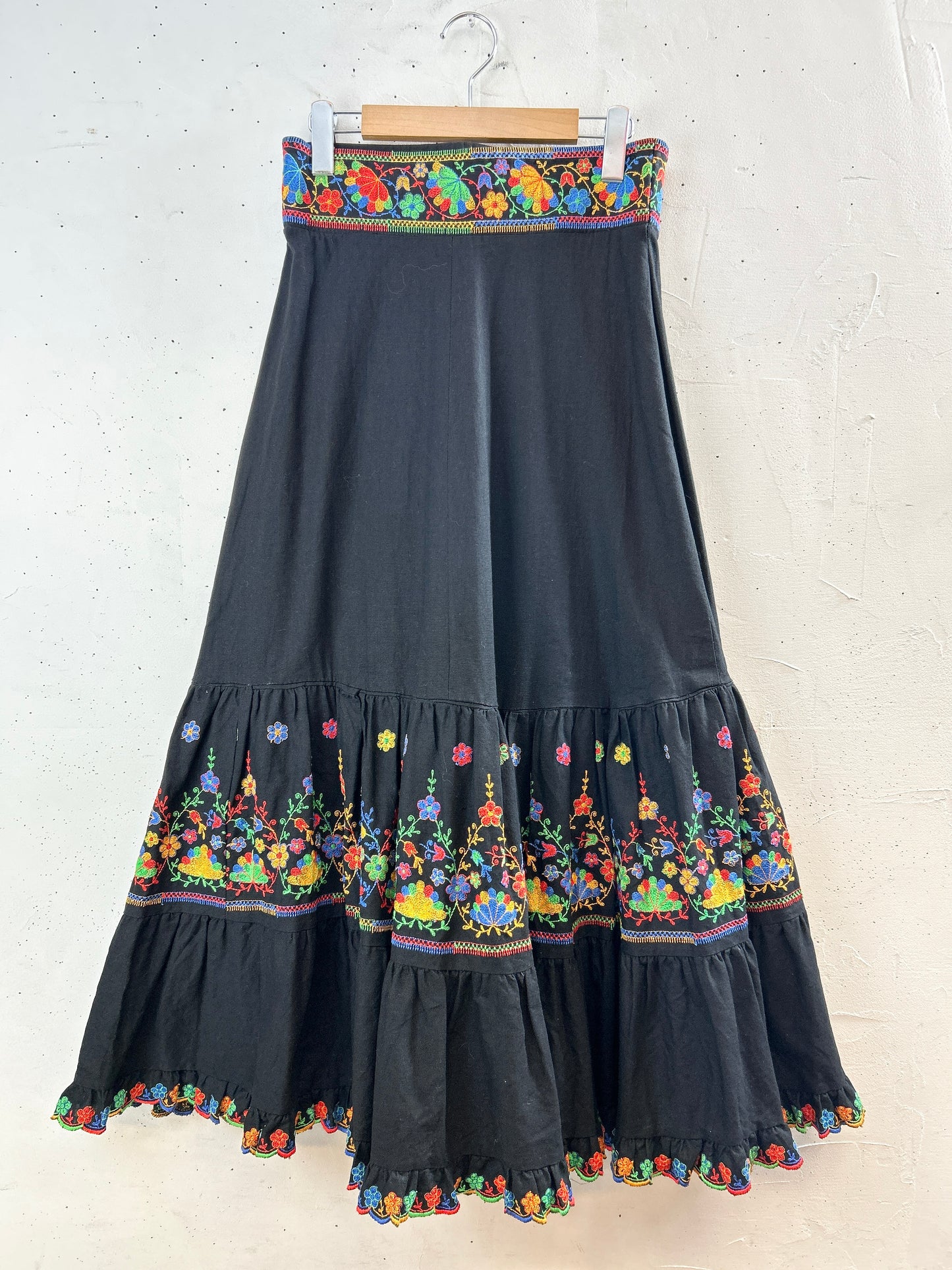 Vintage Flower Stitche Skirt [I30168]