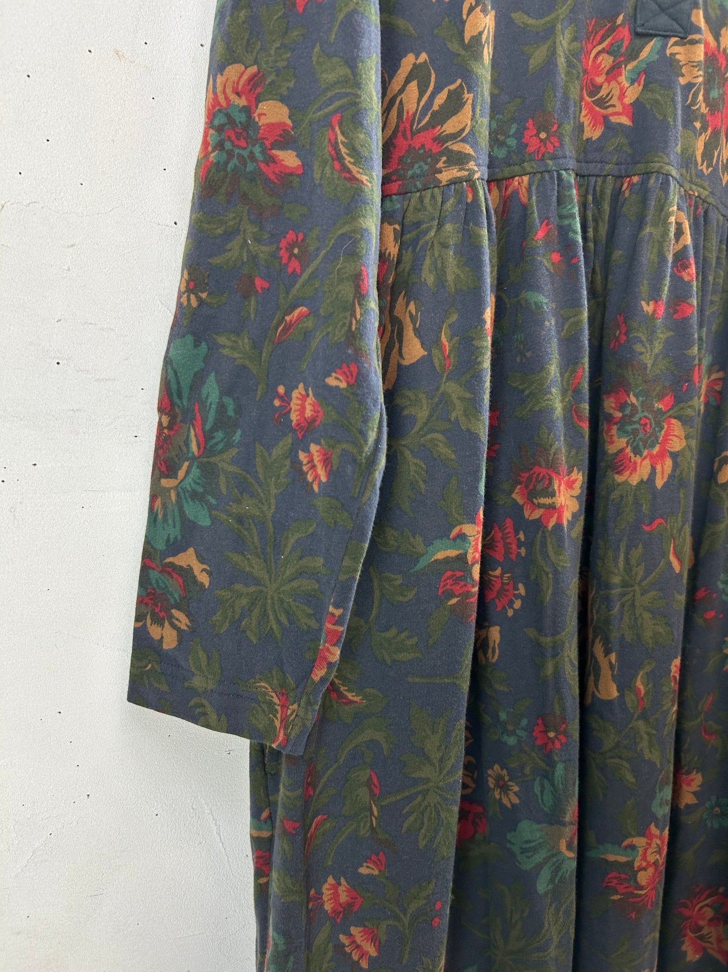 Vintage Flower Cotton Dress [L29216]