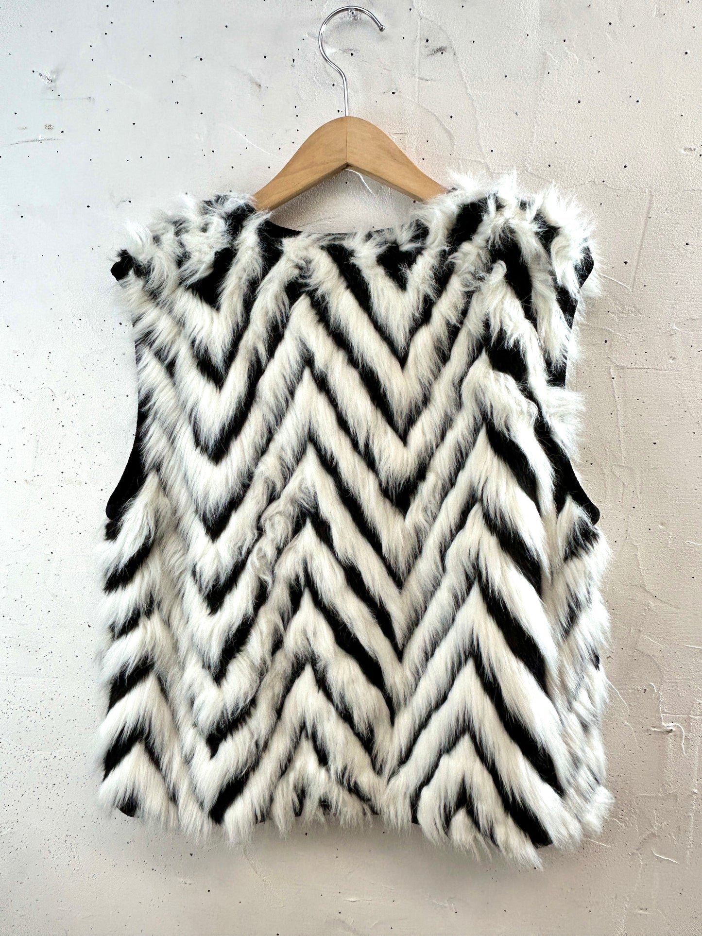 Vintage Eco Fur Vest  [K30851]