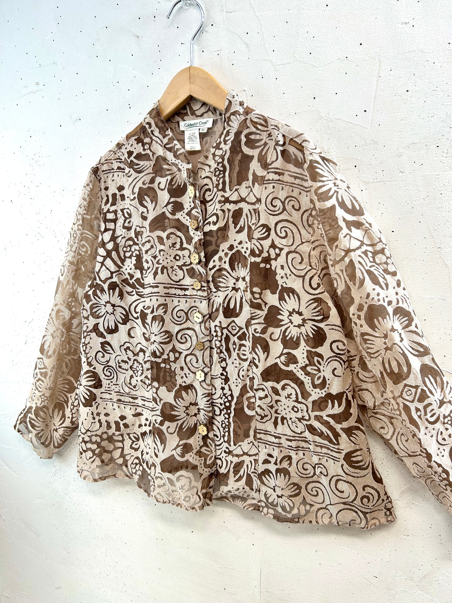 Vintage Sheer Shirt Jacket [D32208]