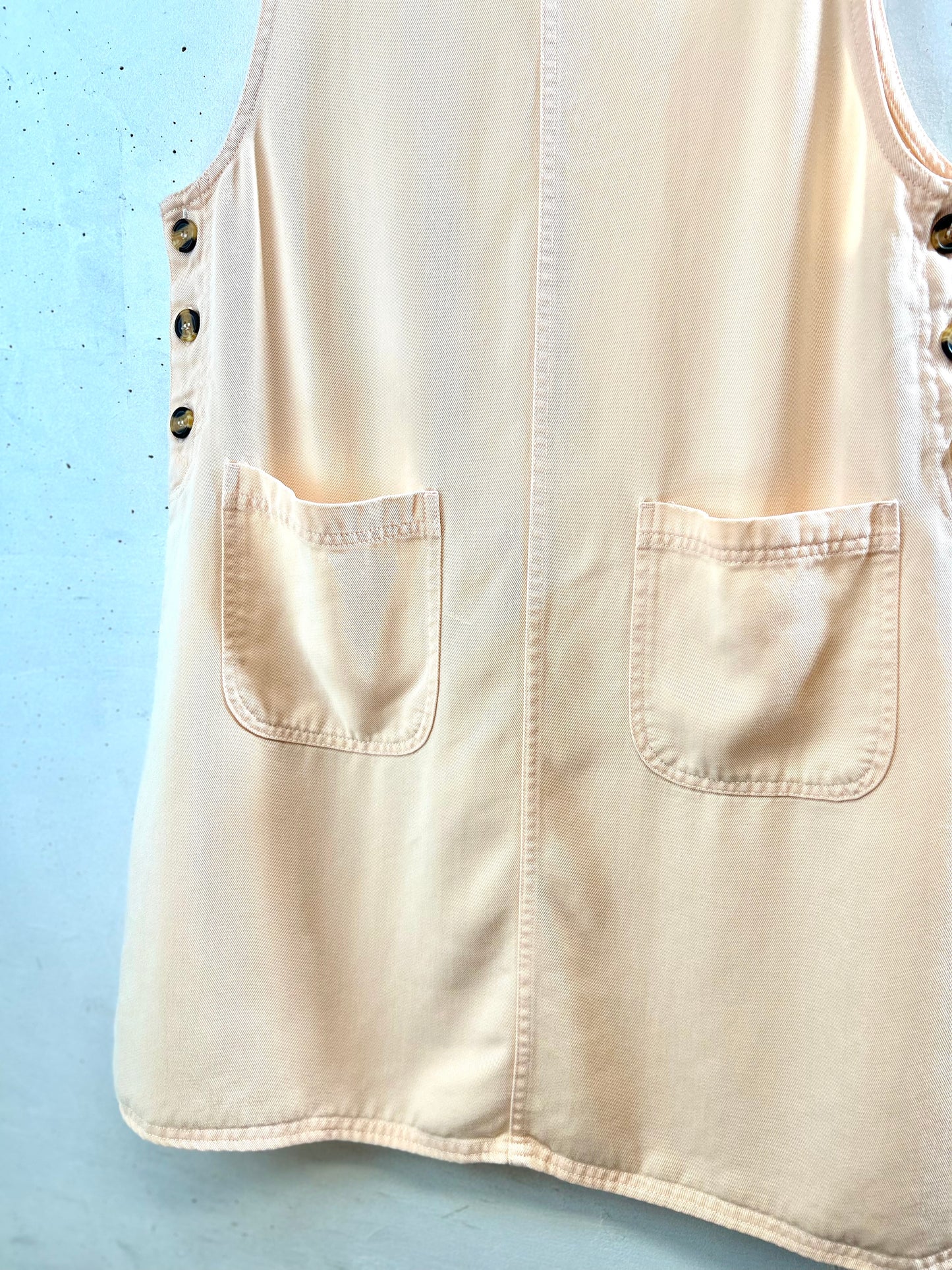 Vintage Denim Over Dress [F30507]