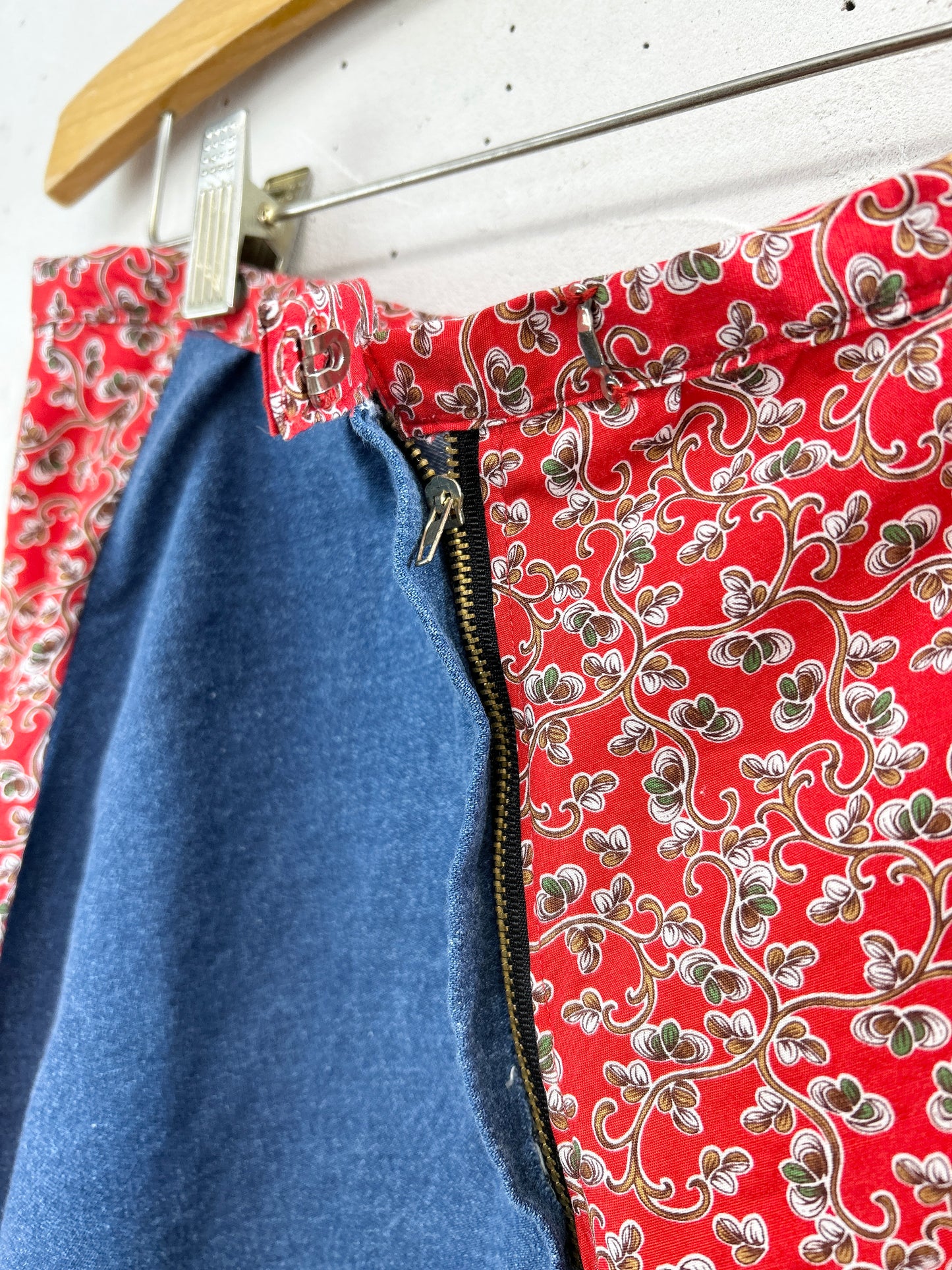 Vintage Escargot Patchwork Skirt [C31739]