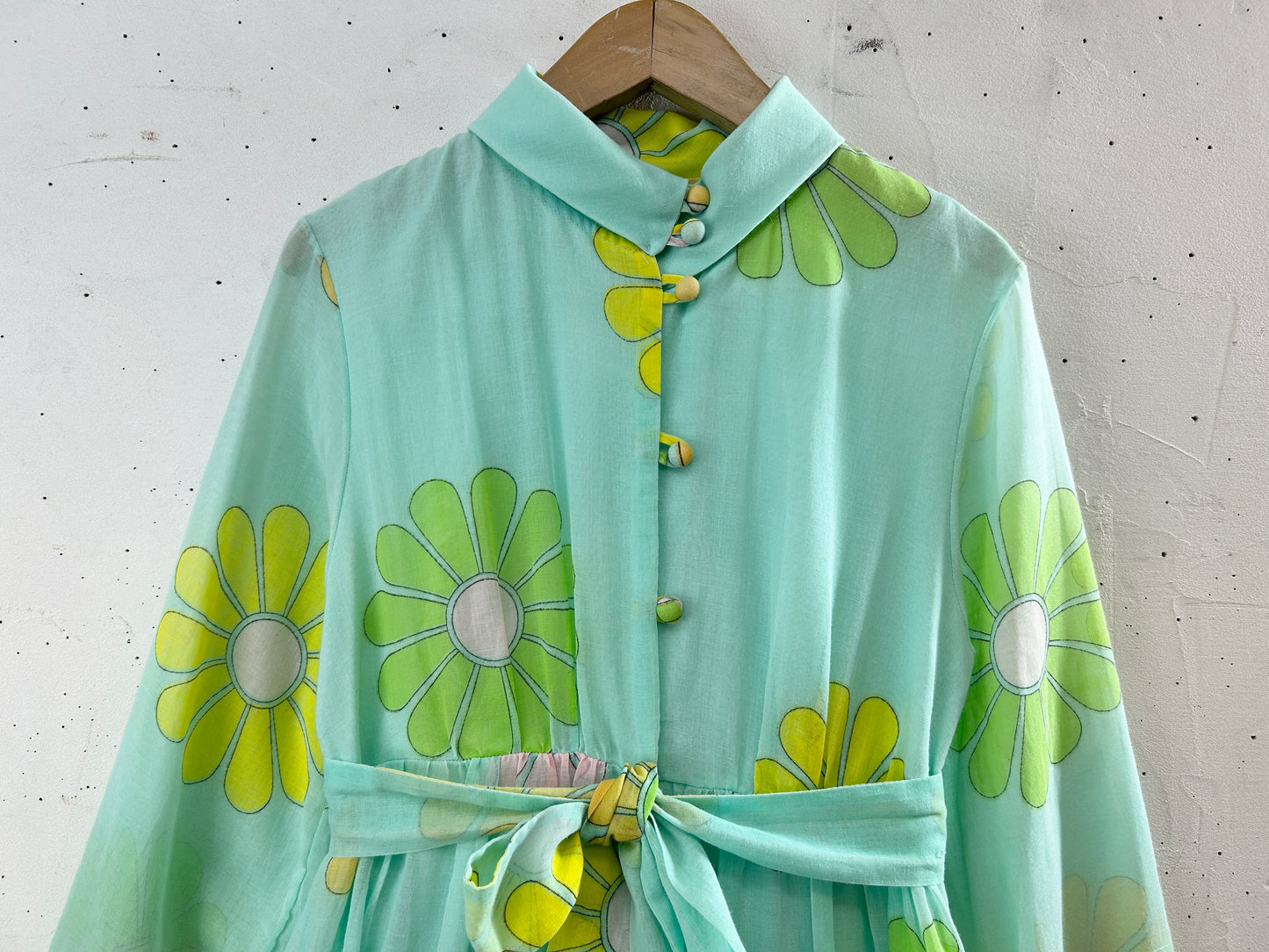 Vintage '70s Flower Dress [H30806]