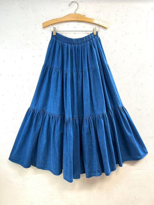 Vintage Denim Skirt MADE IN USA [B31543]