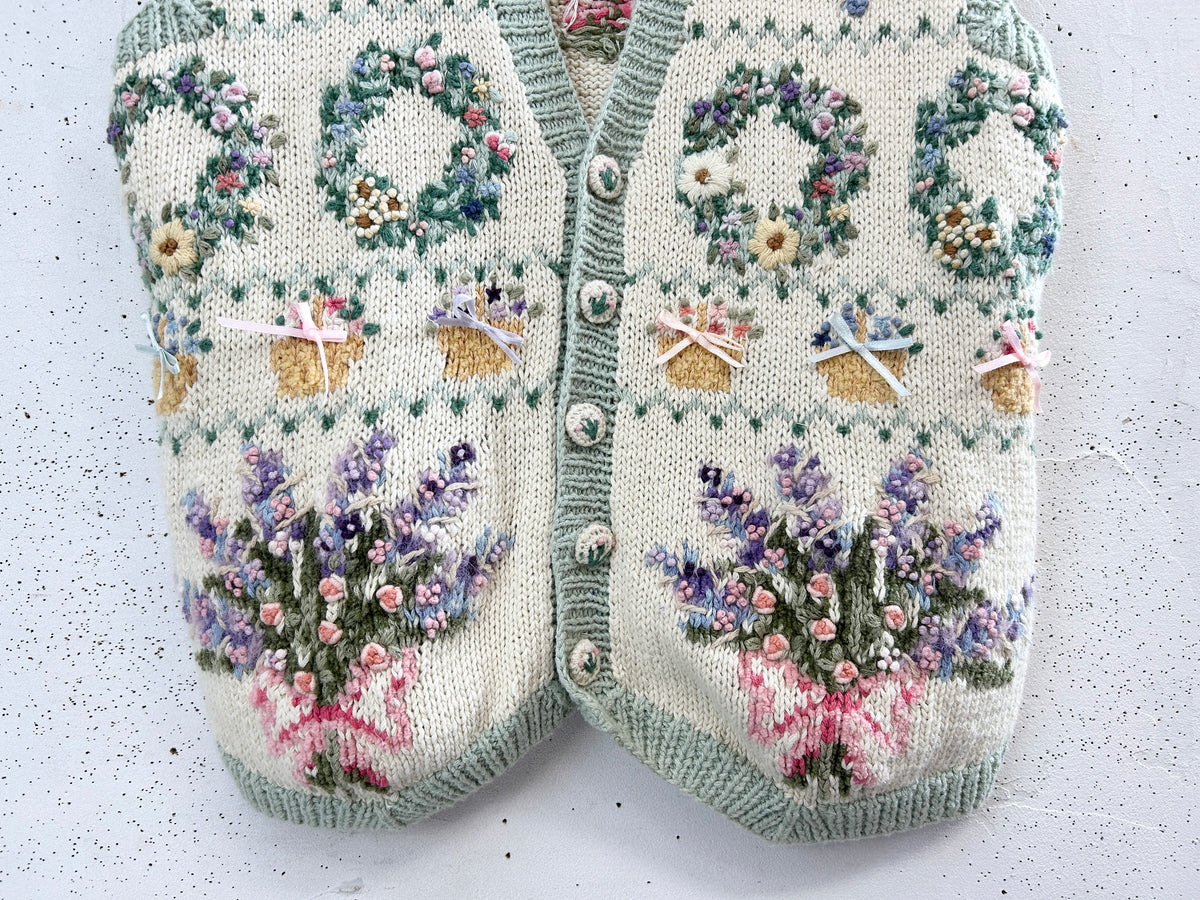 Vintage Knit Vest  [I33853]