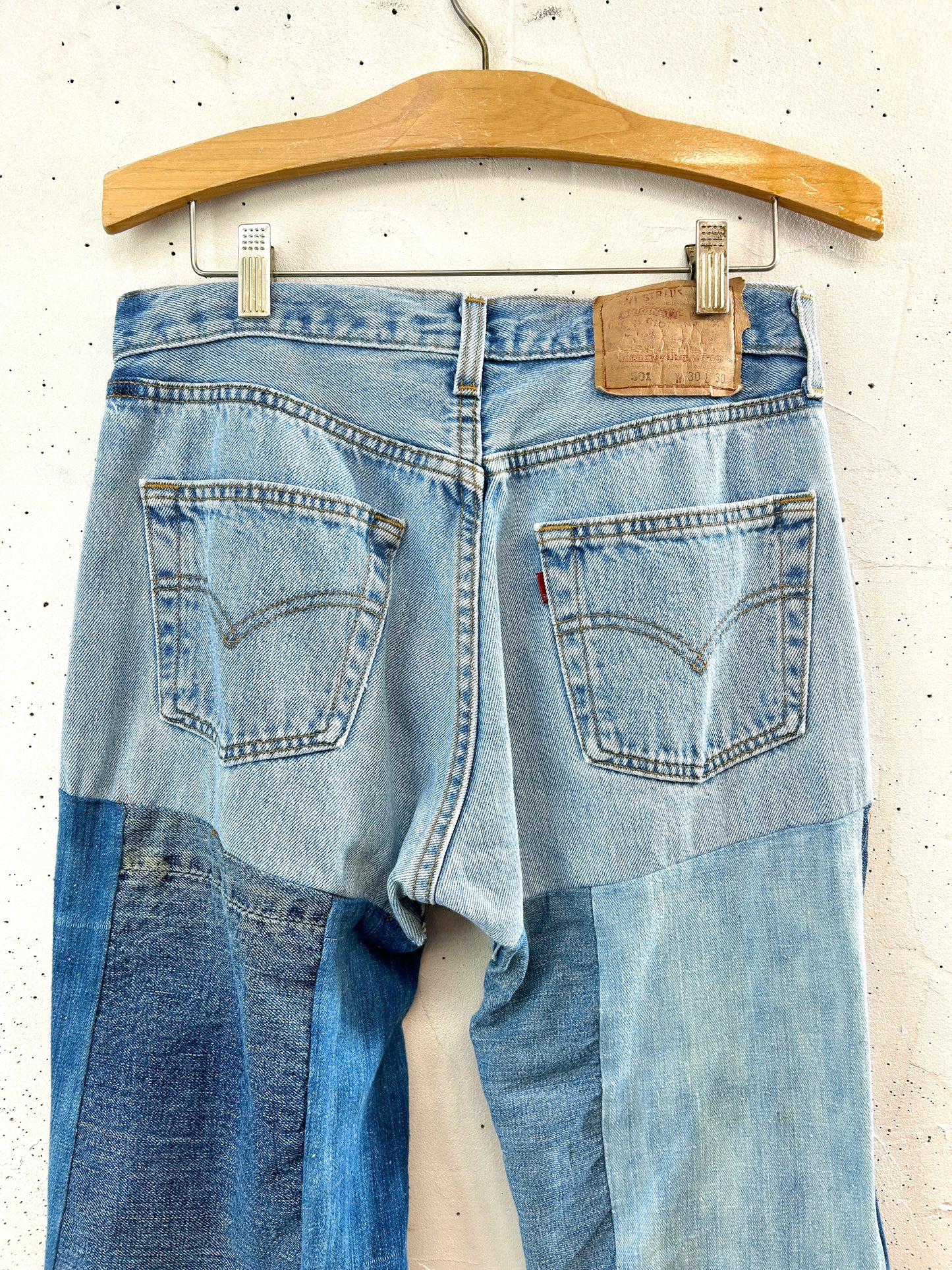 Vintage Crazy Denim Patchwork Pants[F32634]