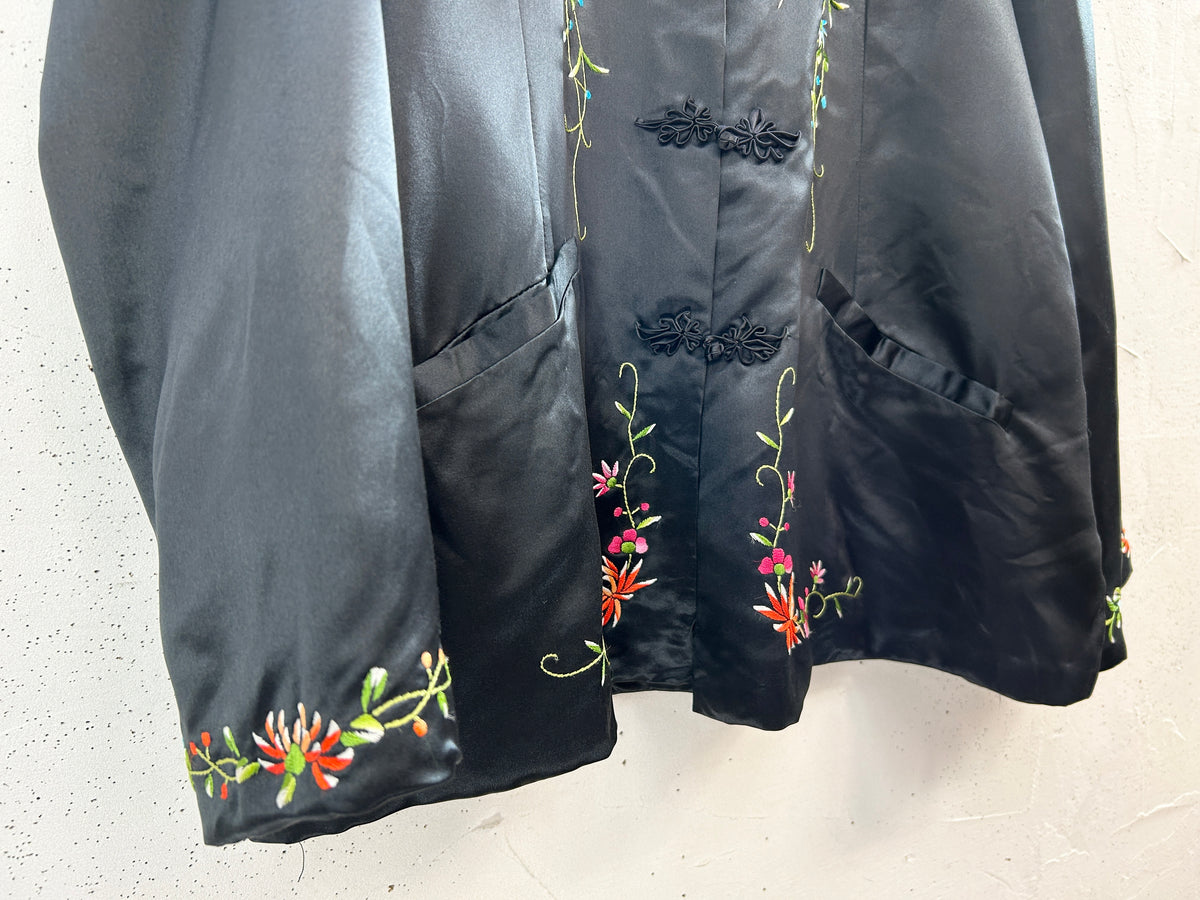 Vintage Silk China Jacket 〜Plum Blossoms〜[I33868]