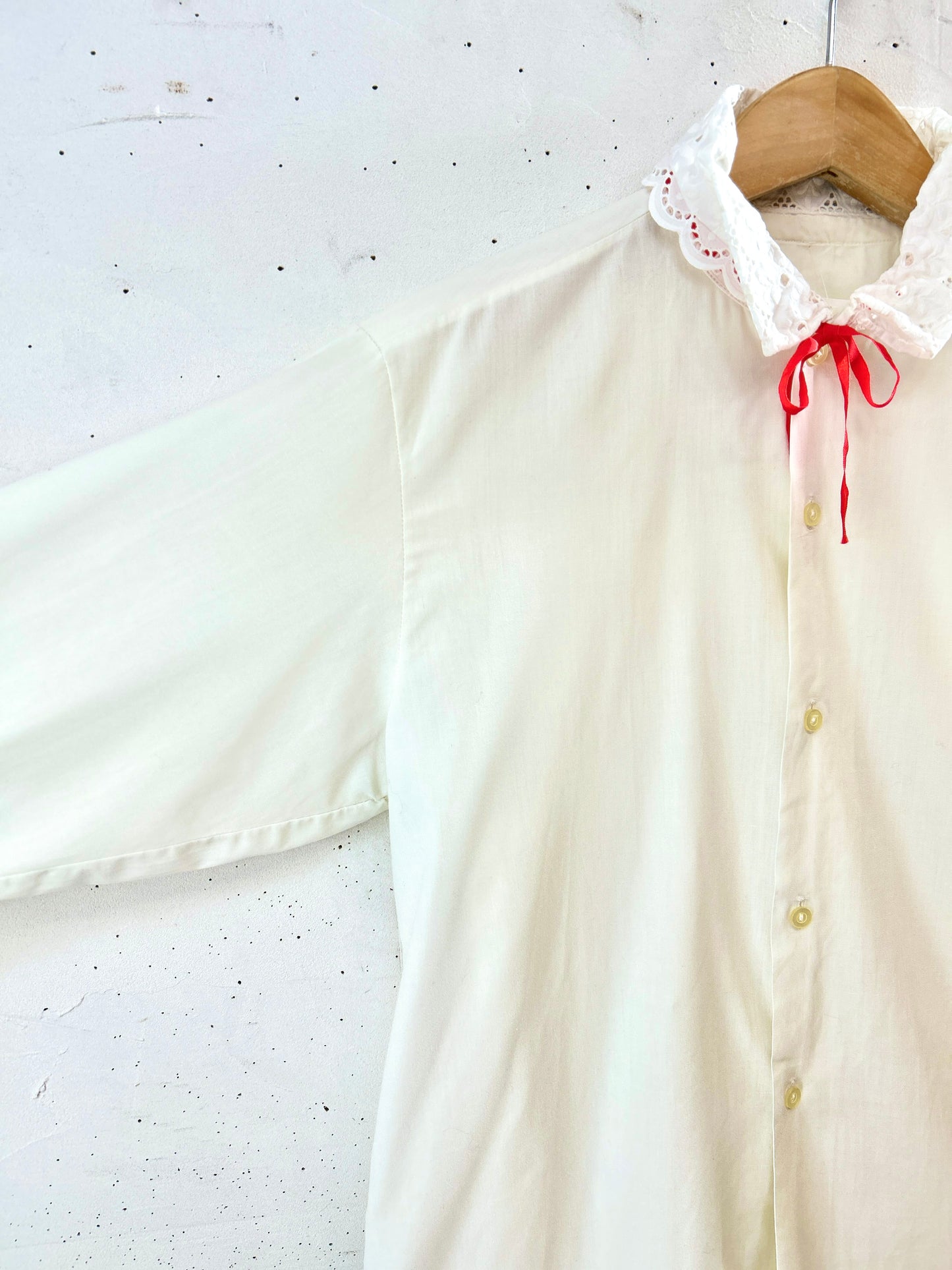 Vintage White Blouse  [K30846]