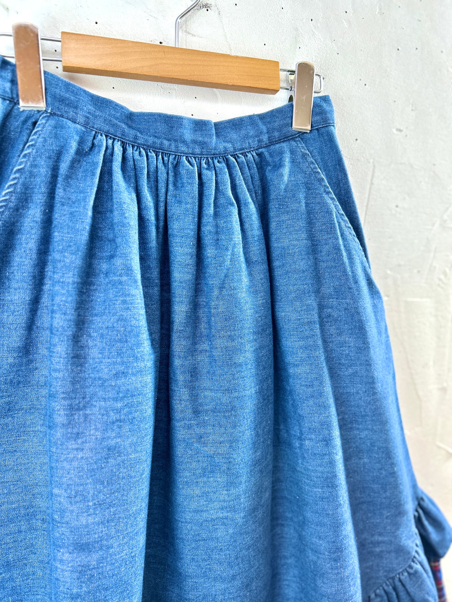 Vintage Tiered Skirt  new york  [H30822]