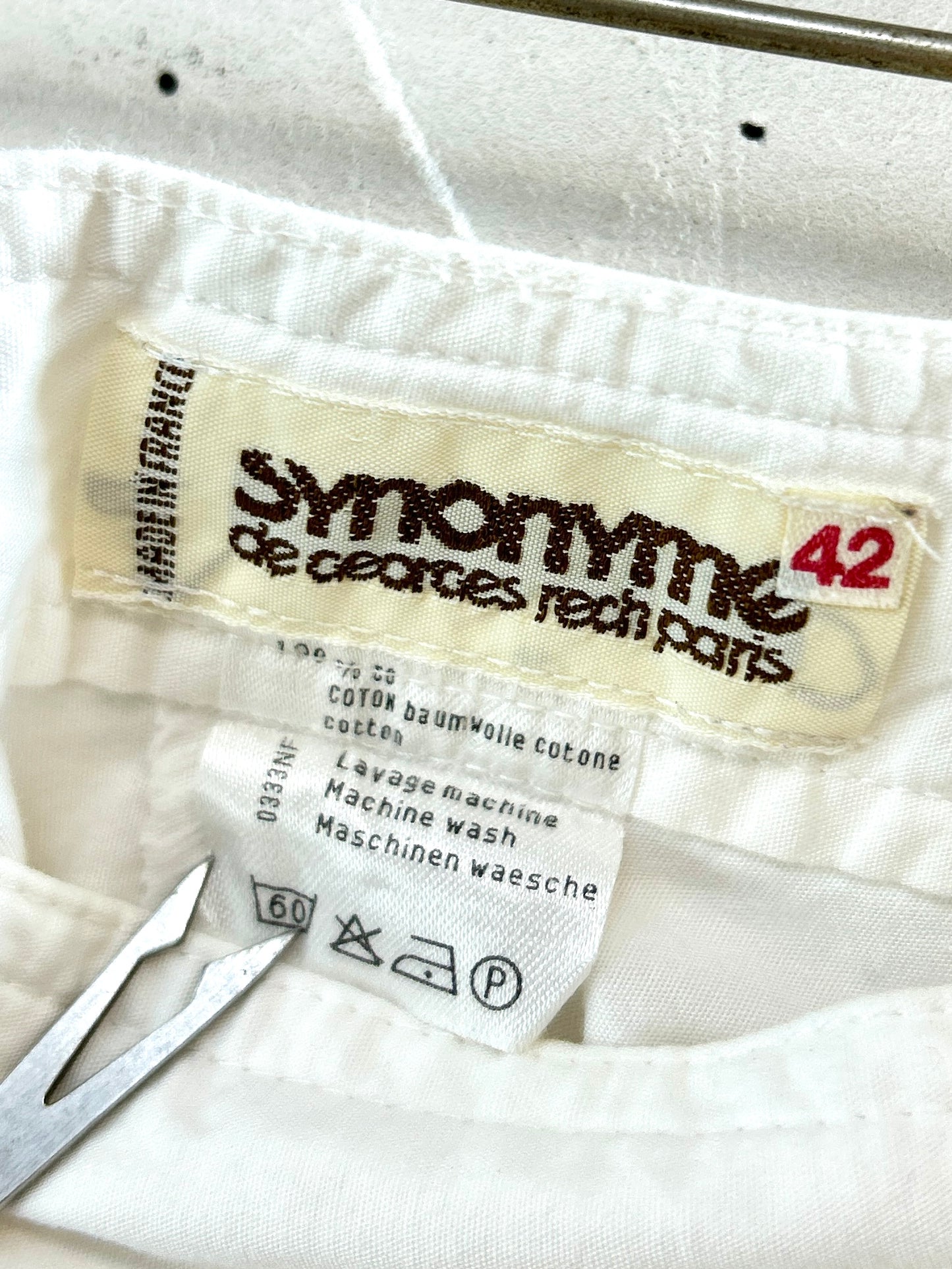 Vintage White Skirt MADE IN FRANCE [K30911]