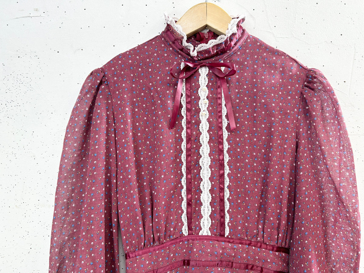 '70s Vintage Dress [J32456]