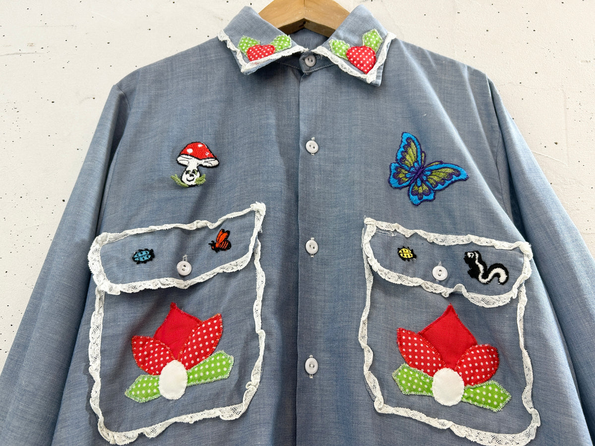'70s Vintage Chambray Shirt [I33917]