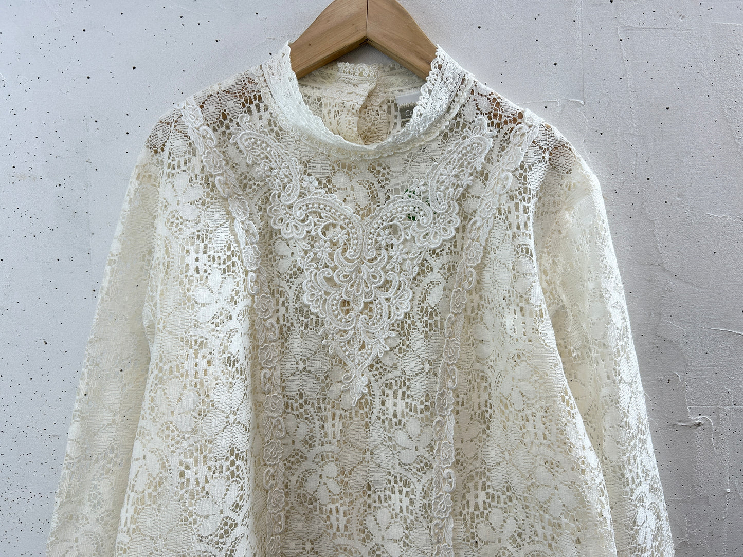 Vintage White Lace Blouse [K30813]