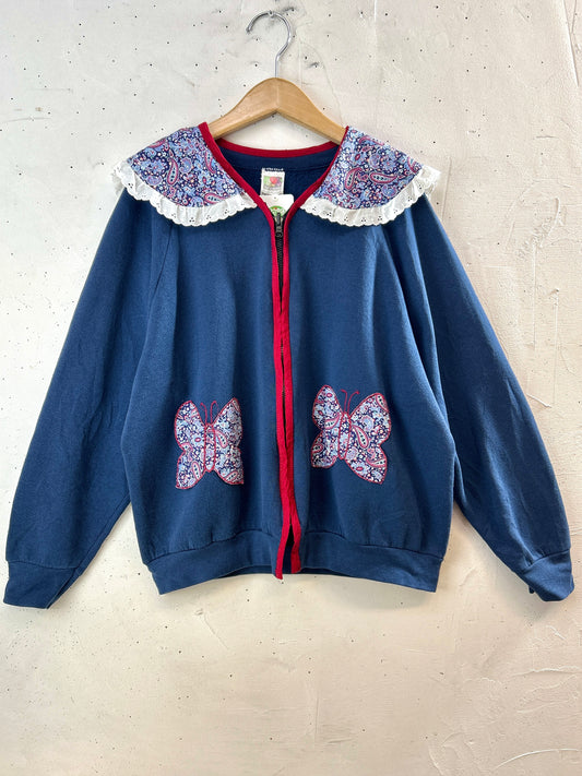 Vintage Custom Sweat Cardigan  MADE IN USA [I30240]