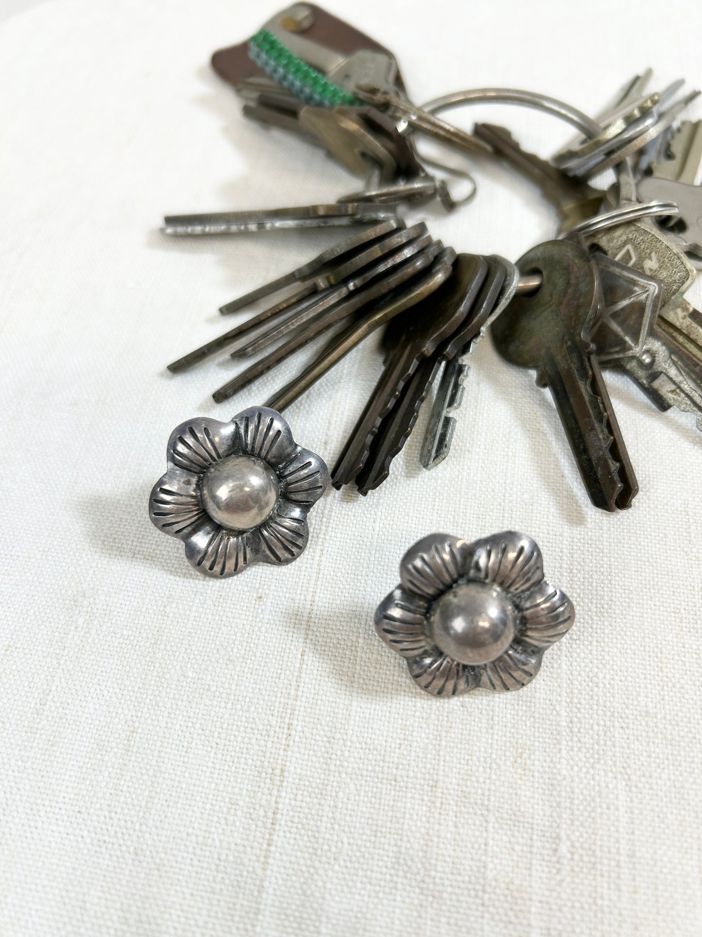 Vintage 925 Silver Earrings MADE IN MEXICO [I30258］